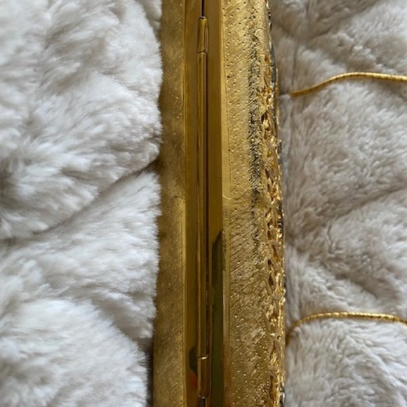 Very Rare 1978 Gold Metal Hard Case Minaudiere - Picture 6 of 8